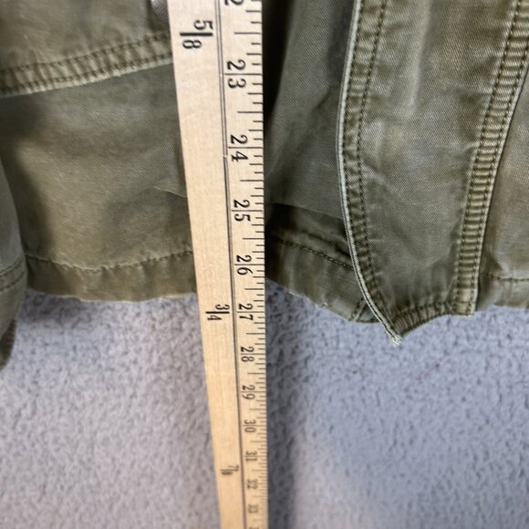 Lucky Brand Jacket Women Sz S Green Military Field Chore Utility Coat Zip/Button - Picture 3 of 5